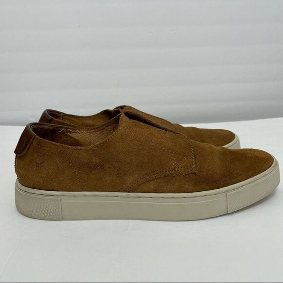 Men’s Frye Gabe Gorge Oxford Slip On Suede Sneakers in Copper